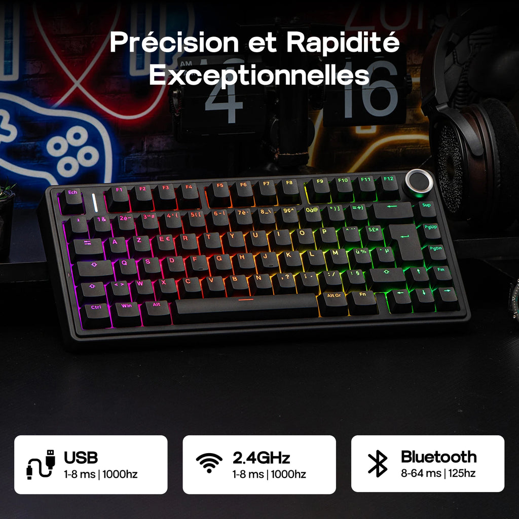 CLAVIER MÉCANIQUE AULA F75 | AZERTY