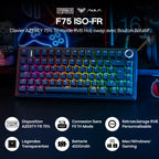 CLAVIER MÉCANIQUE AULA F75 | AZERTY