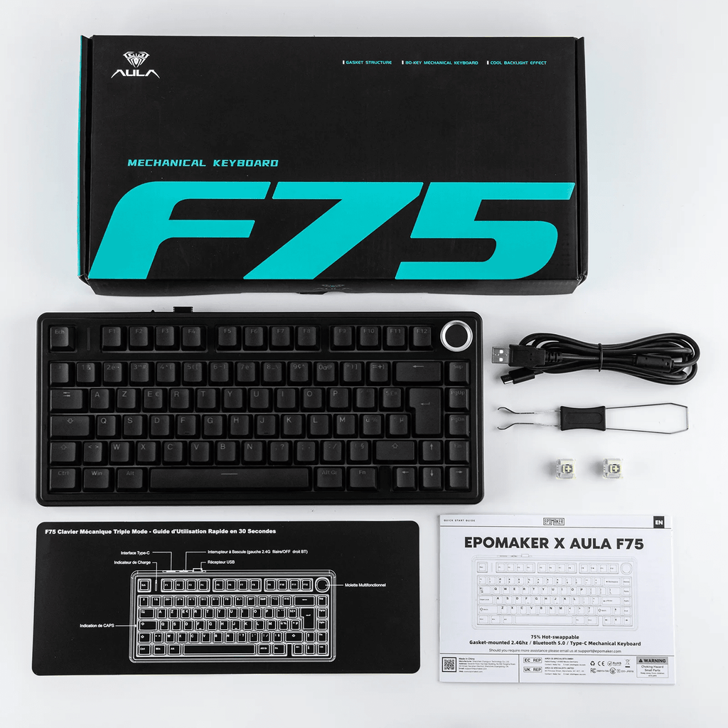CLAVIER MÉCANIQUE AULA F75 | AZERTY - AREA 404