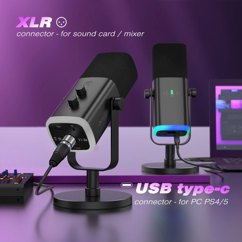 MICROPHONE DYNAMIQUE FIFINE AMPLIGAME AM8 - AREA 404