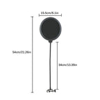 POP FILTER MICROPHONE | Double Couche Col de Cygne 360° - AREA 404