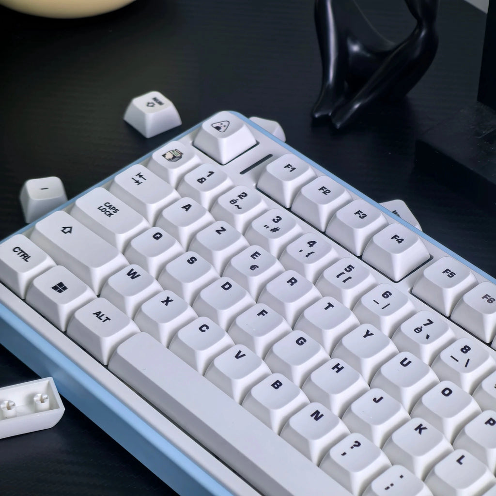 SET DE TOUCHES AZERTY | COW WHITE - AREA 404